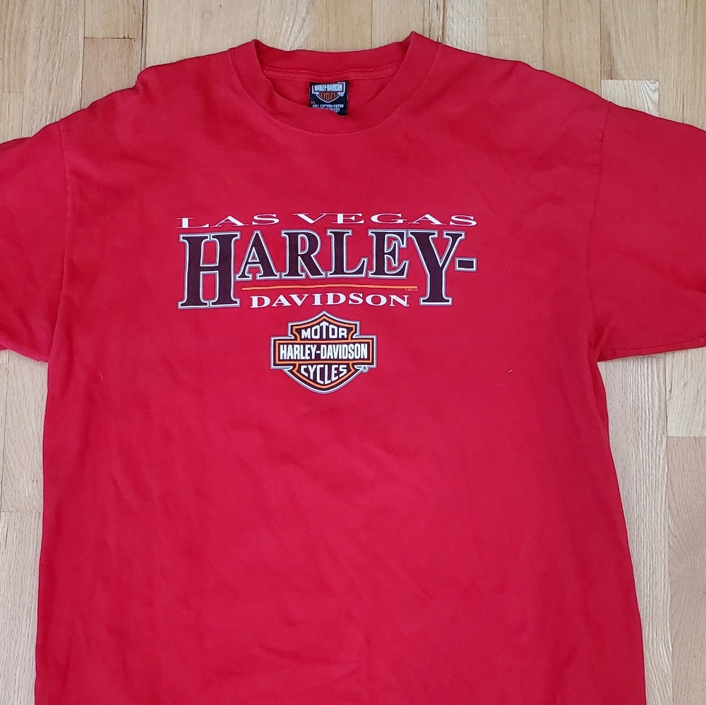 Harley Davidson T-shirt Las Vegas Nevada 100% Cotton Men's XL